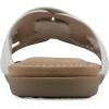 imageCLIFFS BY WHITE MOUNTAIN Womens Fraley Slide SandalWhiteEmbossed