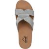 imageCLIFFS BY WHITE MOUNTAIN Womens Tindra Slide SandalSilverRaffia