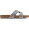 imageCLIFFS BY WHITE MOUNTAIN Womens Tindra Slide SandalSilverRaffia