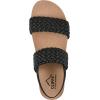 imageCLIFFS BY WHITE MOUNTAIN Womens Treat Double Strap SlingBack SandalBlackSmooth