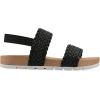 imageCLIFFS BY WHITE MOUNTAIN Womens Treat Double Strap SlingBack SandalBlackSmooth