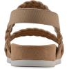 imageCLIFFS BY WHITE MOUNTAIN Womens Treat Double Strap SlingBack SandalNaturalSmooth