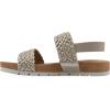 imageCLIFFS BY WHITE MOUNTAIN Womens Treat Double Strap SlingBack SandalPlatinoMetallicSmooth