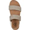 imageCLIFFS BY WHITE MOUNTAIN Womens Treat Double Strap SlingBack SandalPlatinoMetallicSmooth