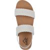imageCLIFFS BY WHITE MOUNTAIN Womens Treat Double Strap SlingBack SandalWhiteSmooth