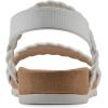 imageCLIFFS BY WHITE MOUNTAIN Womens Treat Double Strap SlingBack SandalWhiteSmooth