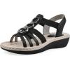 imageCLIFFS BY WHITE MOUNTAIN Womens Caselyn Strappy SandalBlackNubuck