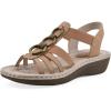 imageCLIFFS BY WHITE MOUNTAIN Womens Caselyn Strappy SandalNaturalNubuck