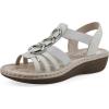 imageCLIFFS BY WHITE MOUNTAIN Womens Caselyn Strappy SandalWhiteNubuck