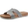 imageCLIFFS BY WHITE MOUNTAIN Womens Tindra Slide SandalSilverRaffia