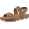 imageCLIFFS BY WHITE MOUNTAIN Womens Treat Double Strap SlingBack SandalNaturalSmooth
