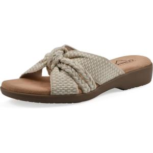 imageCLIFFS BY WHITE MOUNTAIN Womens Blinding Woven Slide SandalNaturalMultiFabric
