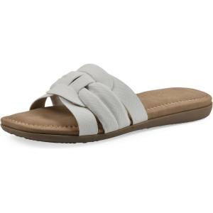 imageCLIFFS BY WHITE MOUNTAIN Womens Fraley Slide SandalWhiteEmbossed