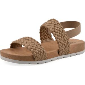 imageCLIFFS BY WHITE MOUNTAIN Womens Treat Double Strap SlingBack SandalNaturalSmooth