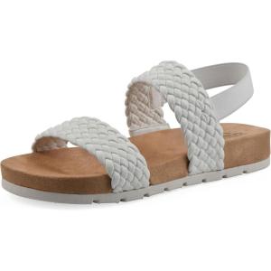 imageCLIFFS BY WHITE MOUNTAIN Womens Treat Double Strap SlingBack SandalWhiteSmooth