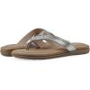 imageCLIFFS BY WHITE MOUNTAIN Womens Fateful Cushioned Flip Flop SandalSilverSmooth