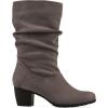imageCliffs by White Mountain Womens Angelie Cushioned Rouched Block Heel Mid Shaft BootStoneFabric
