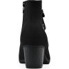 imageCliffs by White Mountain Womens Angelo Cushioned Block Heel Ankle Shootie BootBlackFabric