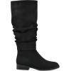 imageCliffs by White Mountain Womens Barnes Cushioned Rouched Tall Shaft BootBlackFabric