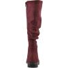imageCliffs by White Mountain Womens Barnes Cushioned Rouched Tall Shaft BootBurgundyFabric