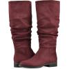 imageCliffs by White Mountain Womens Barnes Cushioned Rouched Tall Shaft BootBurgundyFabric