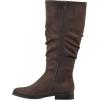 imageCliffs by White Mountain Womens Barnes Cushioned Rouched Tall Shaft BootDk BrownFabric