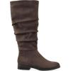 imageCliffs by White Mountain Womens Barnes Cushioned Rouched Tall Shaft BootDk BrownFabric