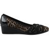 imageCliffs by White Mountain Womens Bowie Cushioned Ballet Wedge HeelTanLeopardPrint