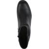 imageCliffs by White Mountain Womens Dunia Cushioned Rouched Ankle BootieBlackSmooth