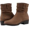imageCliffs by White Mountain Womens Dunia Cushioned Rouched Ankle BootieChestnutFabric