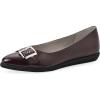 imageCLIFFS BY WHITE MOUNTAIN Womens Miliani Cushioned Buckle FlatOxbloodPatent