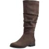 imageCliffs by White Mountain Womens Barnes Cushioned Rouched Tall Shaft BootDk BrownFabric