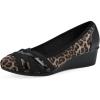 imageCliffs by White Mountain Womens Bowie Cushioned Ballet Wedge HeelTanLeopardPrint