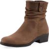 imageCliffs by White Mountain Womens Dunia Cushioned Rouched Ankle BootieChestnutFabric