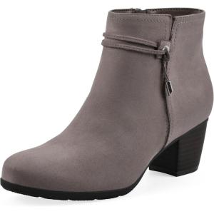imageCliffs by White Mountain Womens Angelo Cushioned Block Heel Ankle Shootie BootTaupeFabric