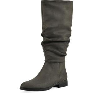 imageCliffs by White Mountain Womens Barnes Cushioned Rouched Tall Shaft BootOliveFabric