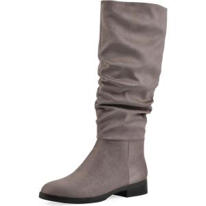 imageCliffs by White Mountain Womens Barnes Cushioned Rouched Tall Shaft BootStoneFabric