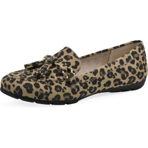 imageCliffs by White Mountain Womens Gush Cushioned Driving Moccasin Loafer FlatTanElprintFabric