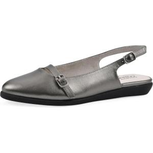 imageCliffs by White Mountain Womens Miloni Cushioned SlingBack FlatPewterMetallic
