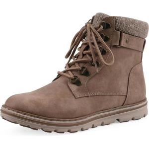 imageCliffs by White Mountain Womens Kimora Cushioned LaceUp City Hiker Ankle BootieNaturalFabric