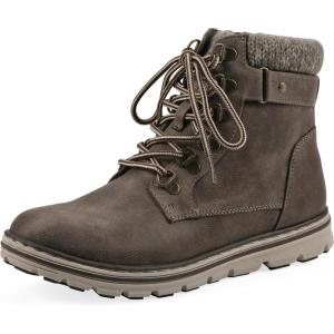 imageCliffs by White Mountain Womens Kimora Cushioned LaceUp City Hiker Ankle BootieStoneFabric
