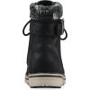 imageCliffs by White Mountain Womens Kimmie Cushioned LaceUp City Hiker Ankle BootieBlackFabric