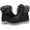 imageCliffs by White Mountain Womens Kimmie Cushioned LaceUp City Hiker Ankle BootieBlackFabric