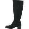 imageCliffs by White Mountain Womens Humbert Cushioned Block Heel Tall Shaft BootBlackFabric