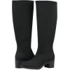 imageCliffs by White Mountain Womens Humbert Cushioned Block Heel Tall Shaft BootBlackFabric