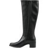 imageCliffs by White Mountain Womens Humbert Cushioned Block Heel Tall Shaft BootBlackSmooth