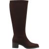imageCliffs by White Mountain Womens Humbert Cushioned Block Heel Tall Shaft BootBrownFabric