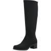 imageCliffs by White Mountain Womens Humbert Cushioned Block Heel Tall Shaft BootBlackFabric