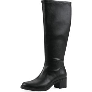 imageCliffs by White Mountain Womens Humbert Cushioned Block Heel Tall Shaft BootBlackSmooth