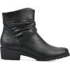 image:imageCLIFFS BY WHITE MOUNTAIN Womens Durbon Cushioned Ankle BootiesBlackSmooth